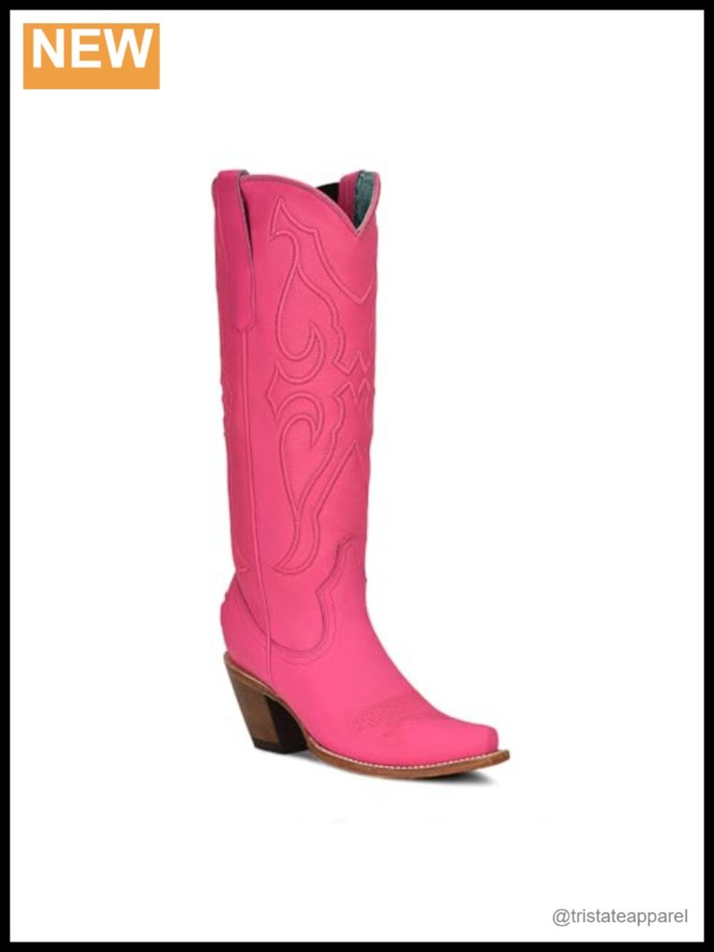 Handcrafted Cowgirl Leather Western Boots Snip Toe